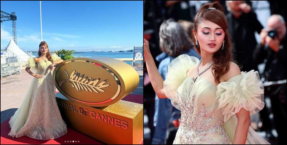 उत्तराखंड के पूर्व CM की बेटी ने किया कांस में डेब्यू, फैब्रिक वेस्ट से बनी ड्रेस पहनकर दिया विशेष संदेश