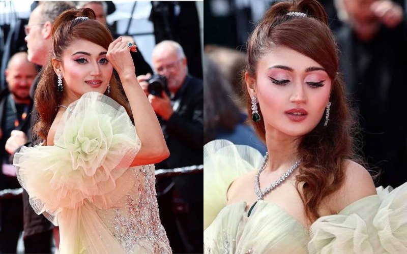 खूबसूरती ऐसी जैसे लगे हों चार चांद…कॉन्स के रेड कार्पेट पर जब पहुंचीं एक पूर्व सीएम की बेटी, देखते रह गए लोग